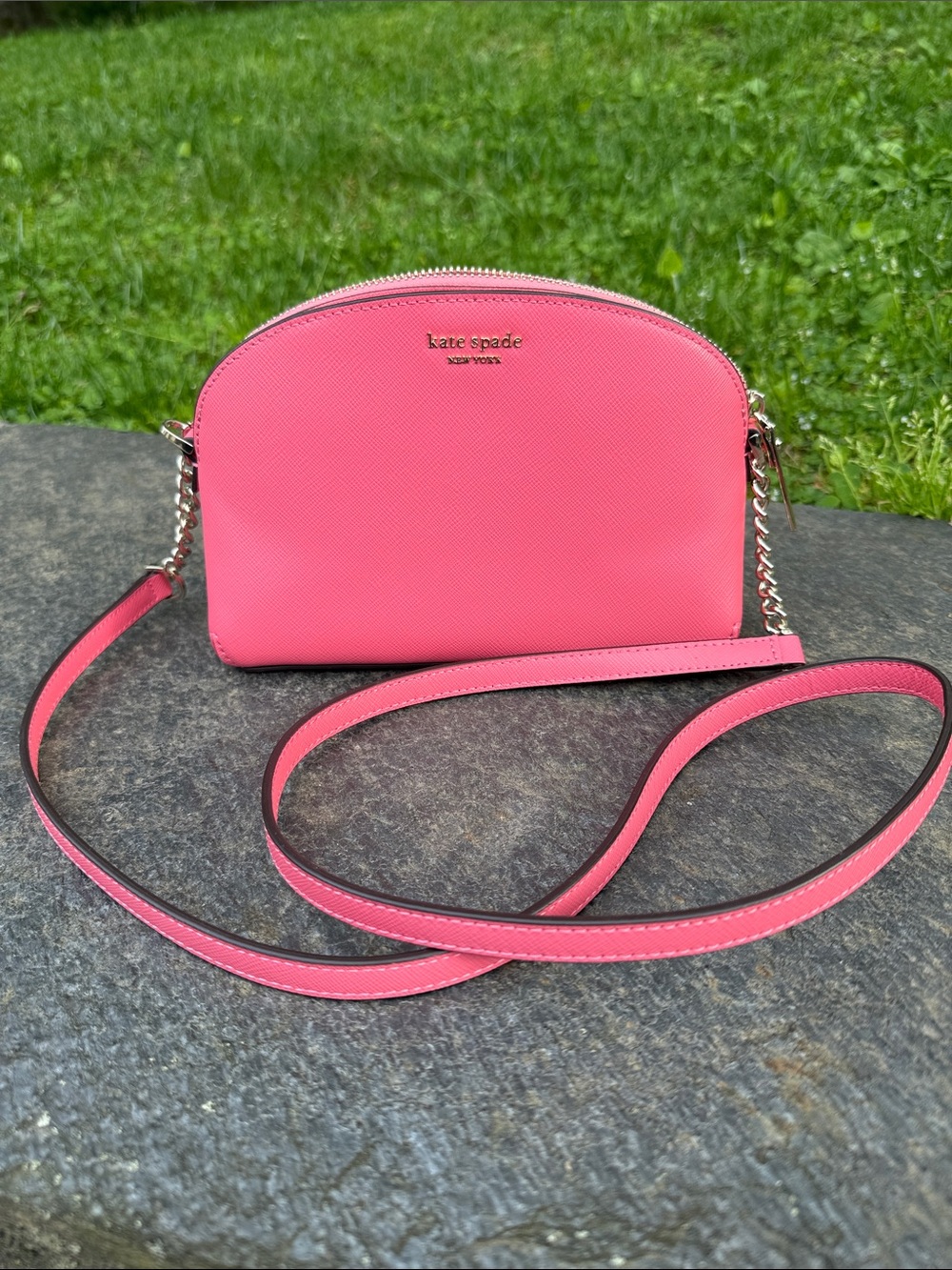 kate spade Pink Saffiano Dome Crossbody - Picture 16 of 16